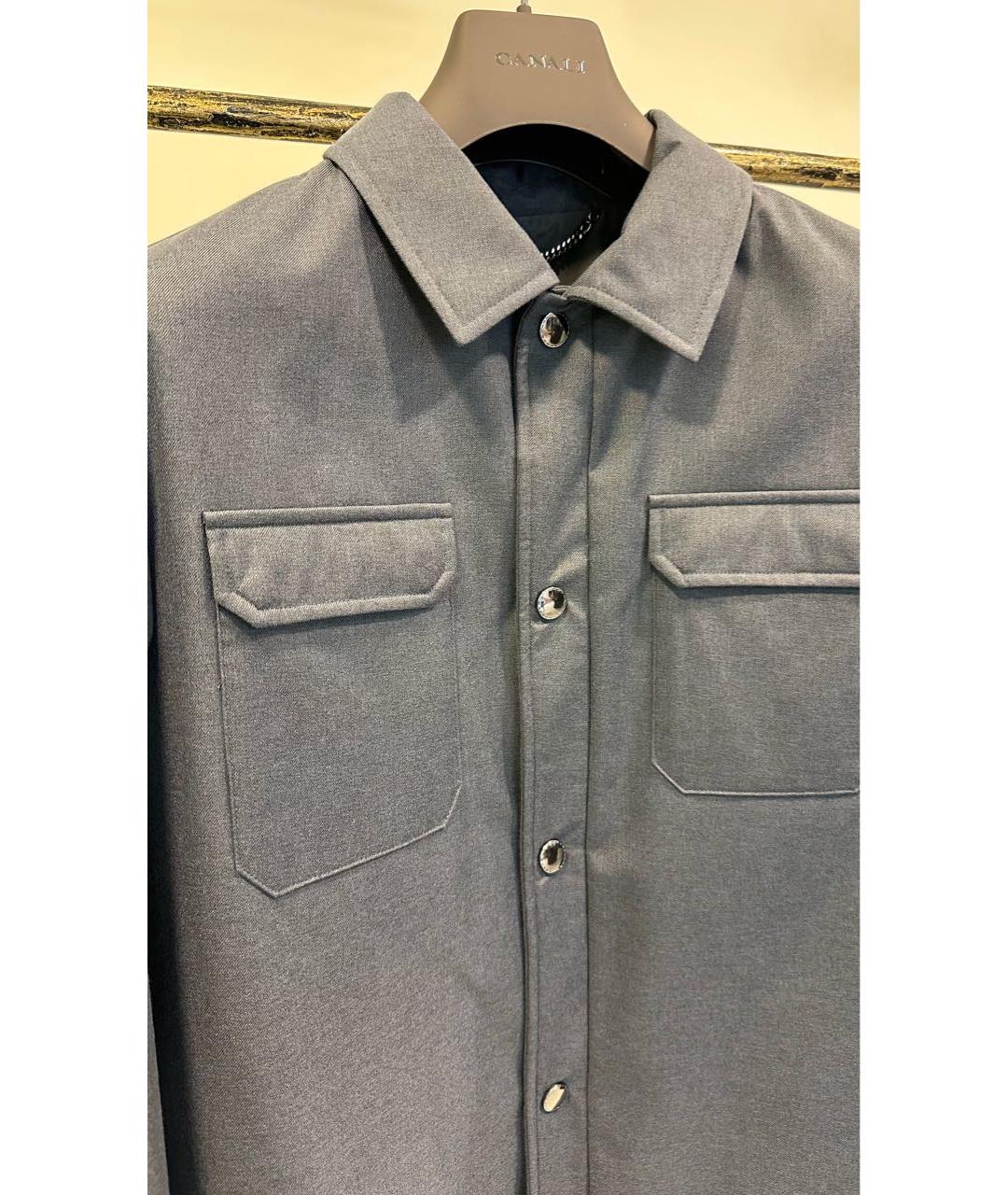 CANALI Антрацитовая полиэстеровая куртка, фото 2