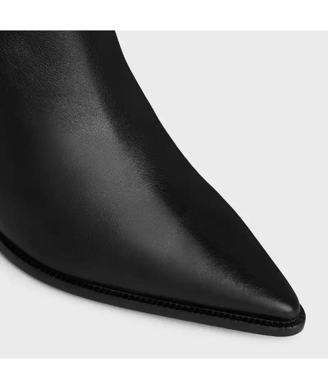 CELINE Черные кожаные ботинки, фото 3