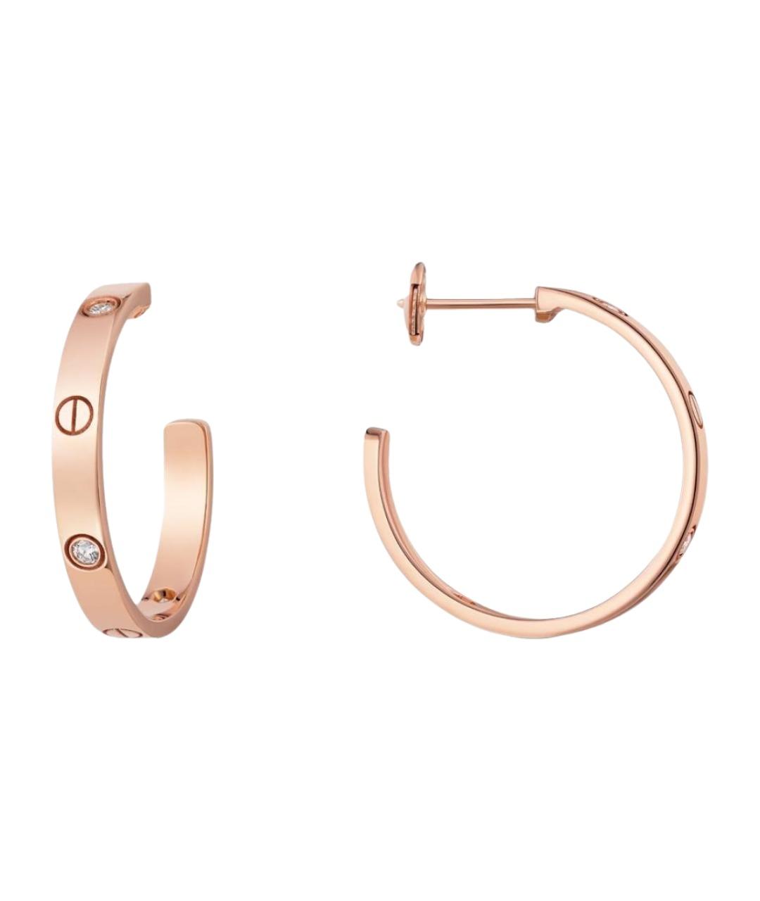 CARTIER Золотые серьги из розового золота, фото 1