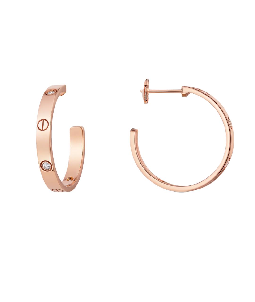 CARTIER Золотые серьги из розового золота, фото 6