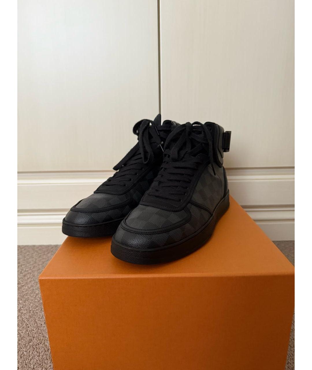 LOUIS VUITTON Черные высокие кроссовки / кеды, фото 2
