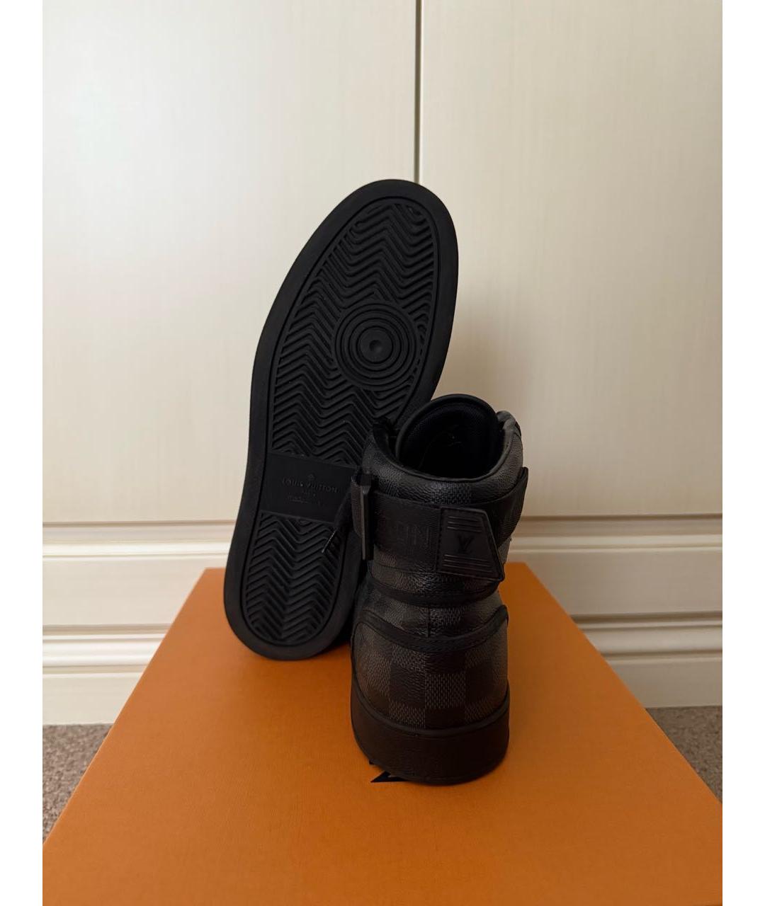 LOUIS VUITTON Черные высокие кроссовки / кеды, фото 6