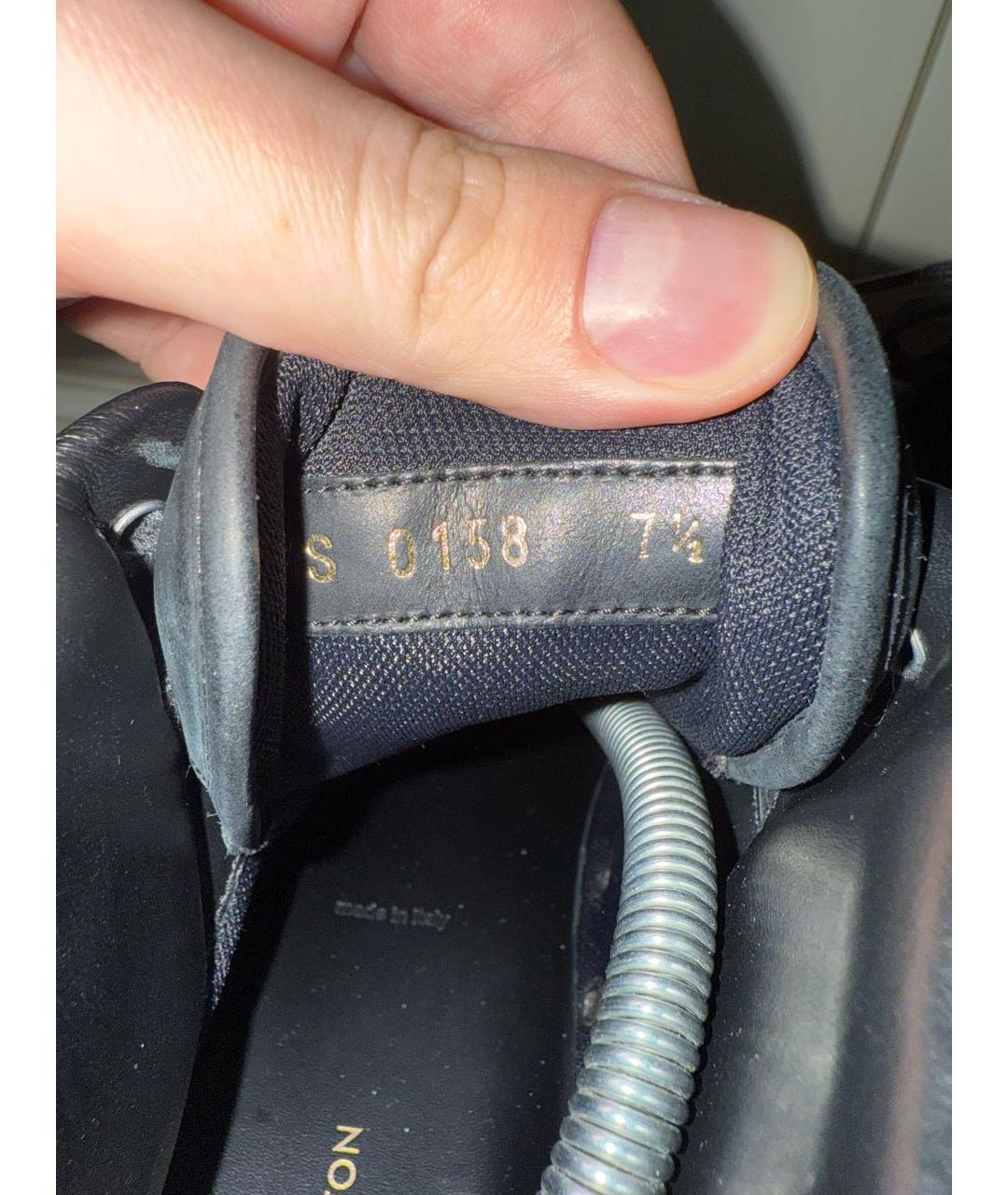 LOUIS VUITTON Черные высокие кроссовки / кеды, фото 5