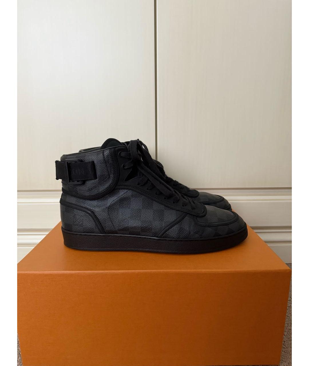 LOUIS VUITTON Черные высокие кроссовки / кеды, фото 8