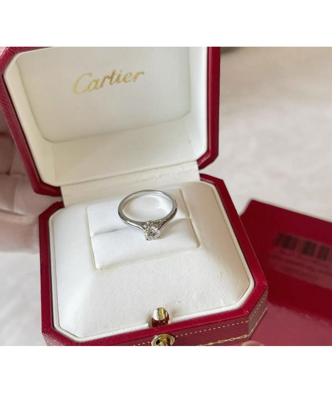 CARTIER Серебряное платиновое кольцо, фото 3