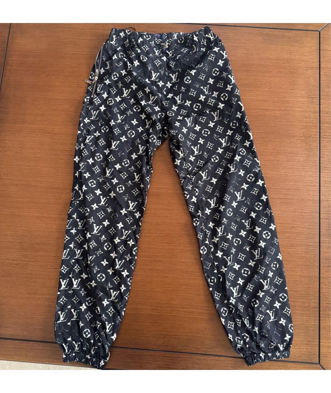 LOUIS VUITTON Темно-синие полиэстеровые спортивные брюки и шорты, фото 5