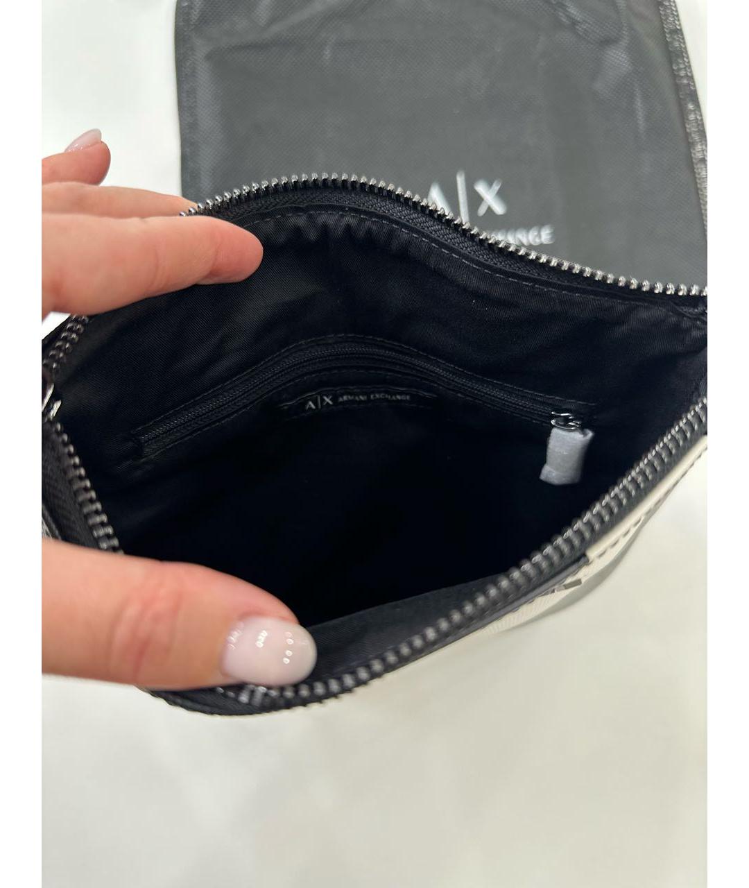 ARMANI EXCHANGE Темно-синяя сумка на плечо, фото 4