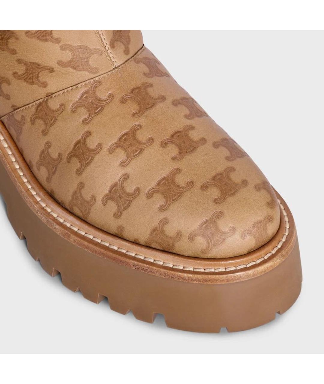 CELINE Коричневые ботильоны, фото 3