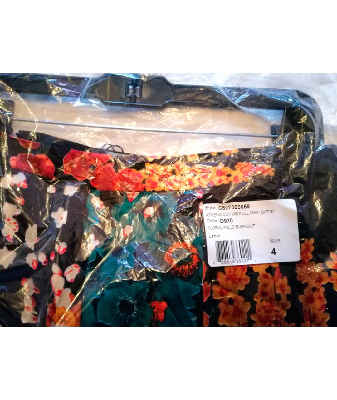 ALICE+OLIVIA Мульти вискозная юбка макси, фото 5