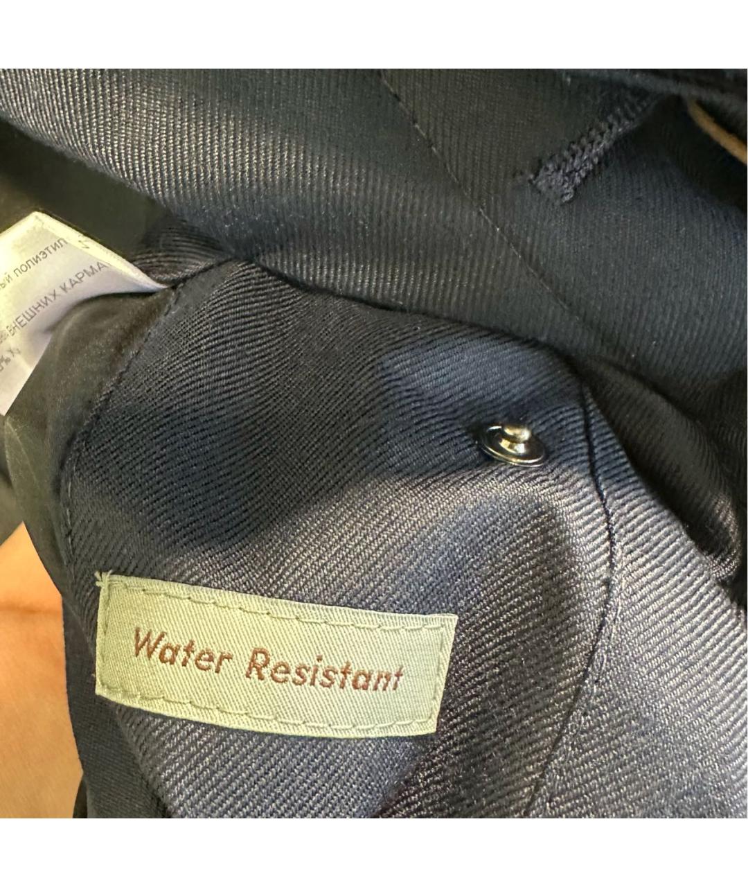 CANALI Темно-синяя полиэстеровая куртка, фото 7