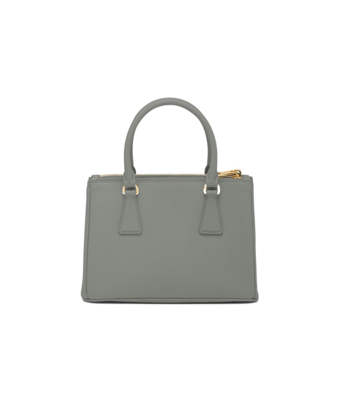 PRADA Серая кожаная сумка через плечо, фото 3