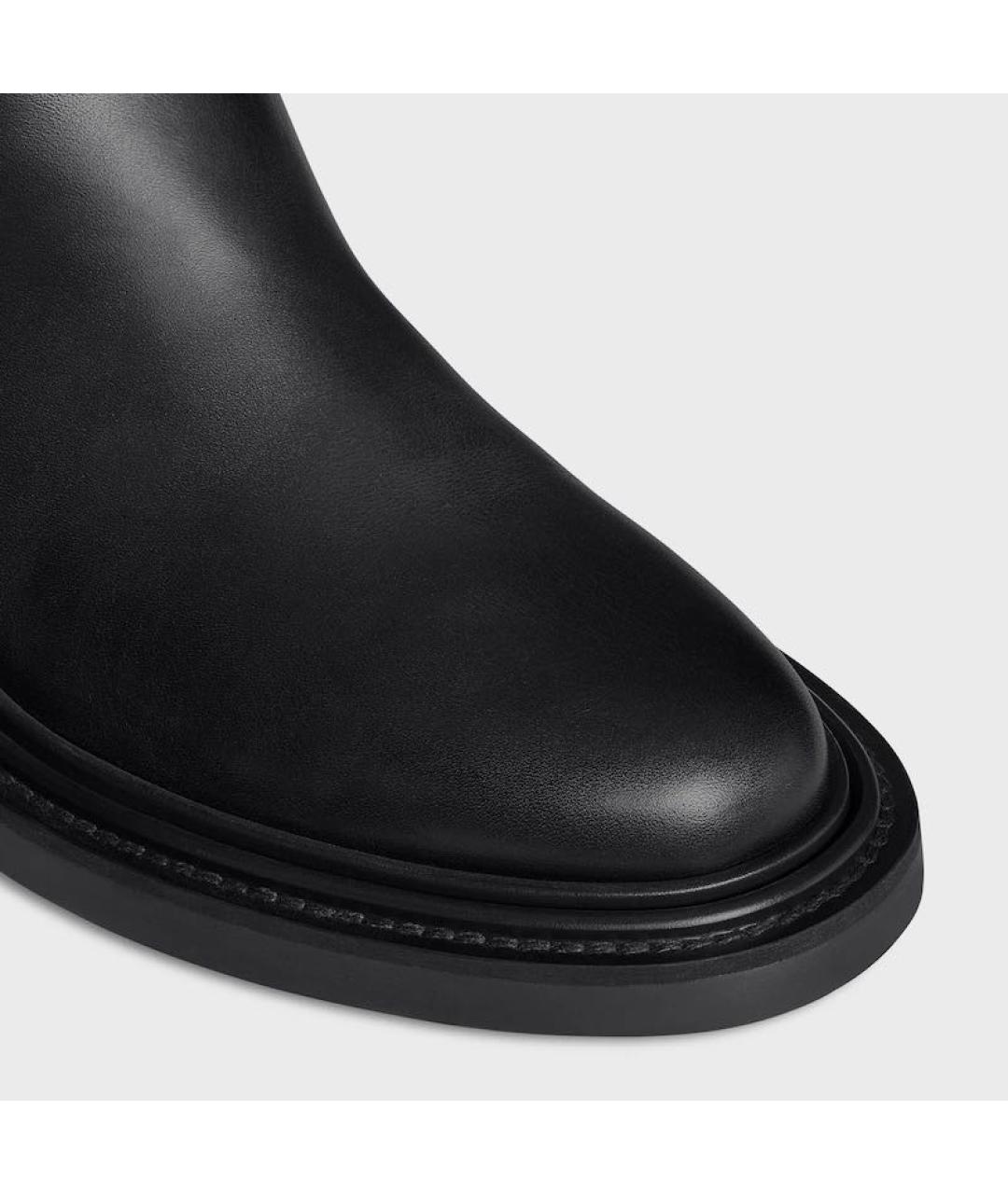 CELINE Черные кожаные ботильоны, фото 3