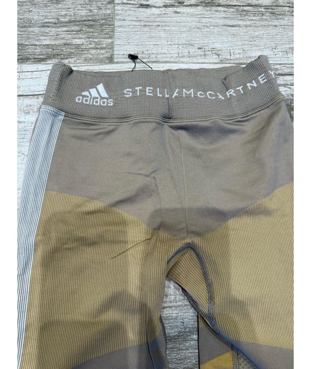 ADIDAS BY STELLA MCCARTNEY Бежевые полиамидовые спортивные брюки и шорты, фото 3