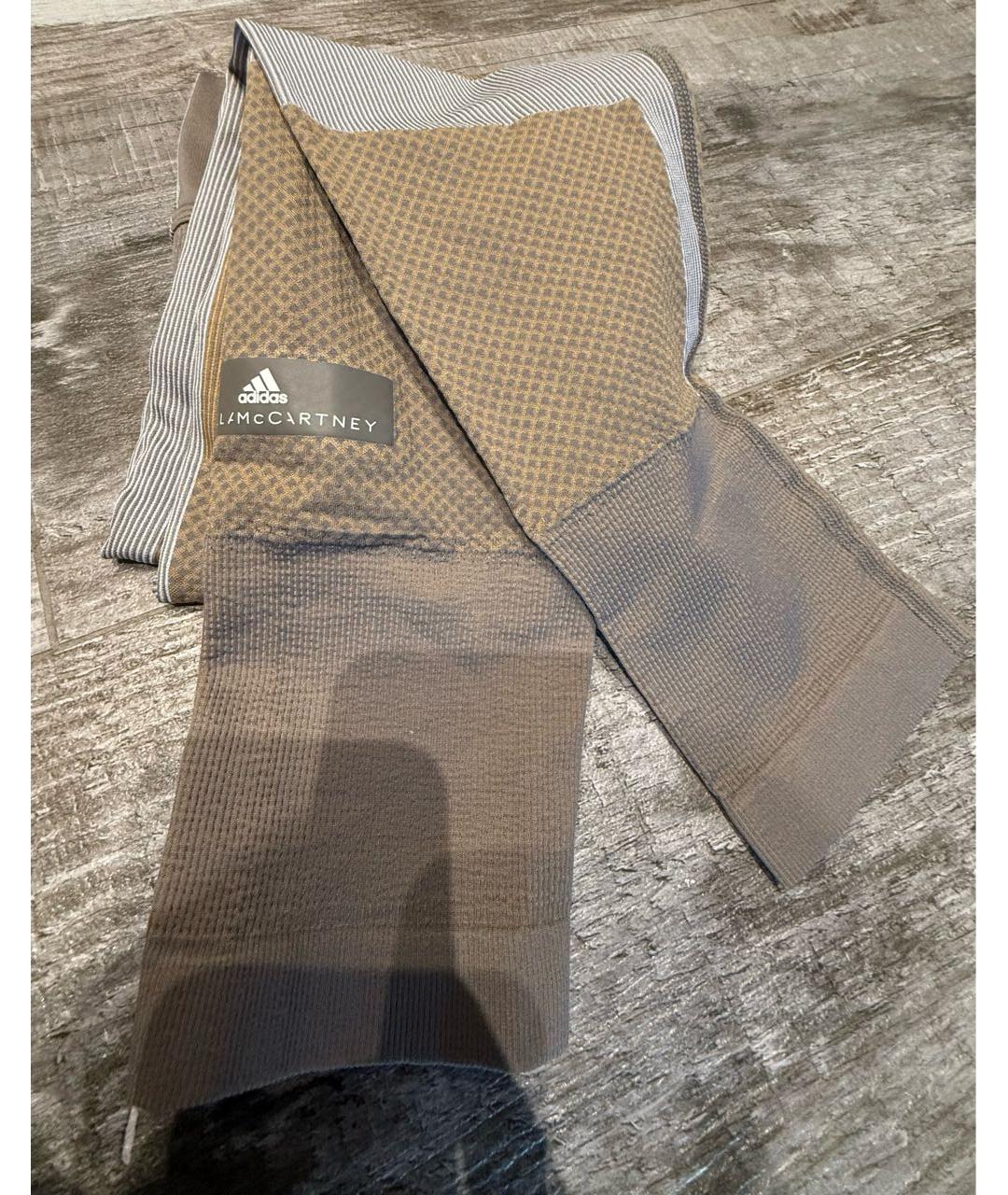 ADIDAS BY STELLA MCCARTNEY Бежевые полиамидовые спортивные брюки и шорты, фото 4