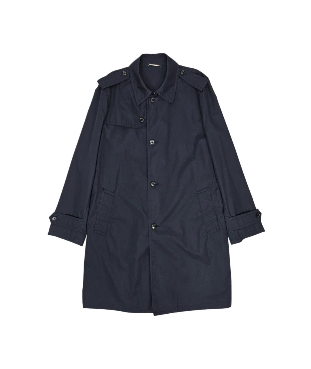 ERMENEGILDO ZEGNA XXX Синий хлопковый тренч / плащ, фото 1