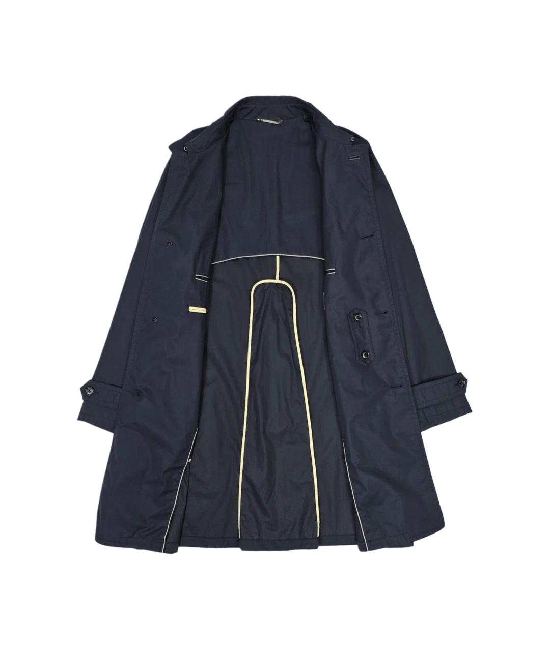 ERMENEGILDO ZEGNA XXX Синий хлопковый тренч / плащ, фото 3