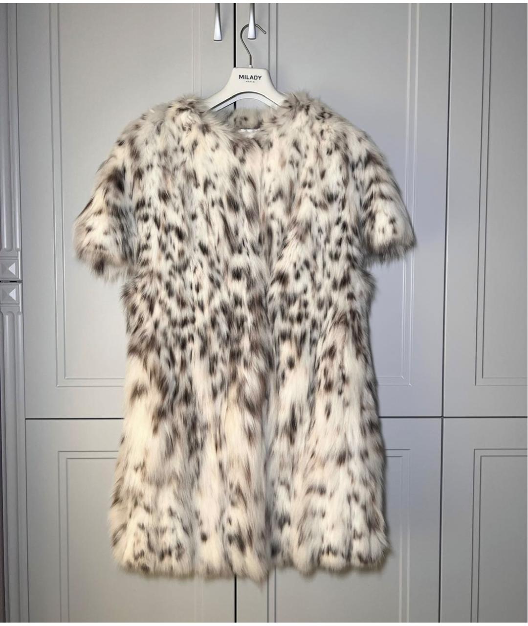 Milady Белая меховая шуба, фото 8