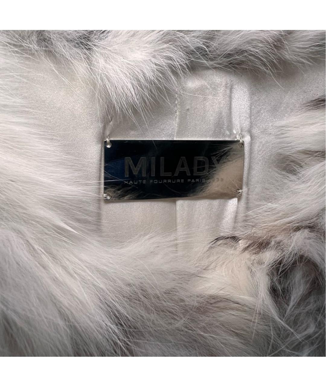 Milady Белая меховая шуба, фото 4