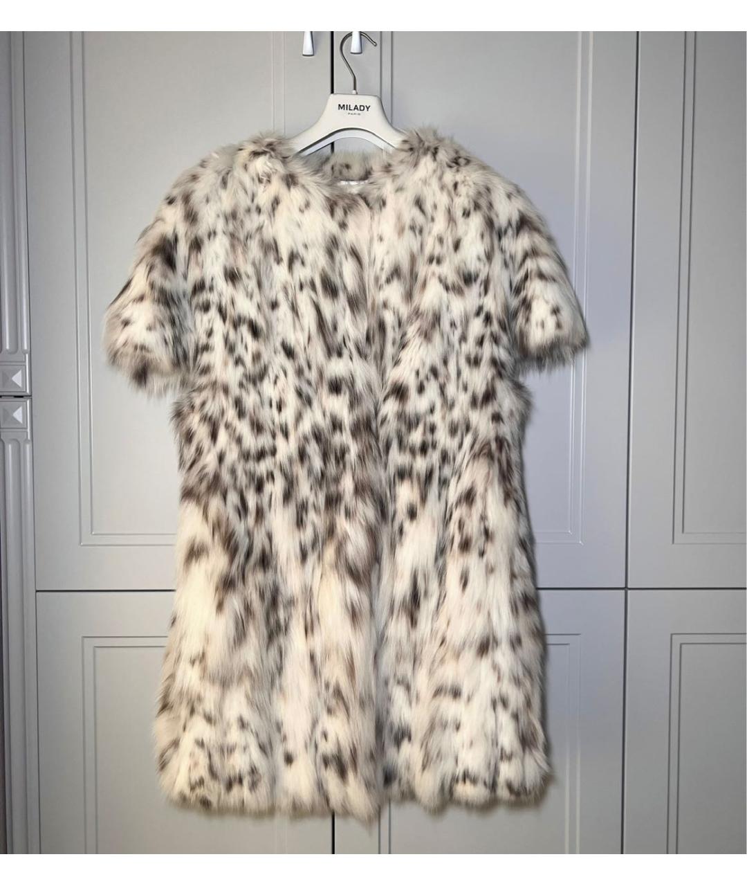 Milady Белая меховая шуба, фото 7