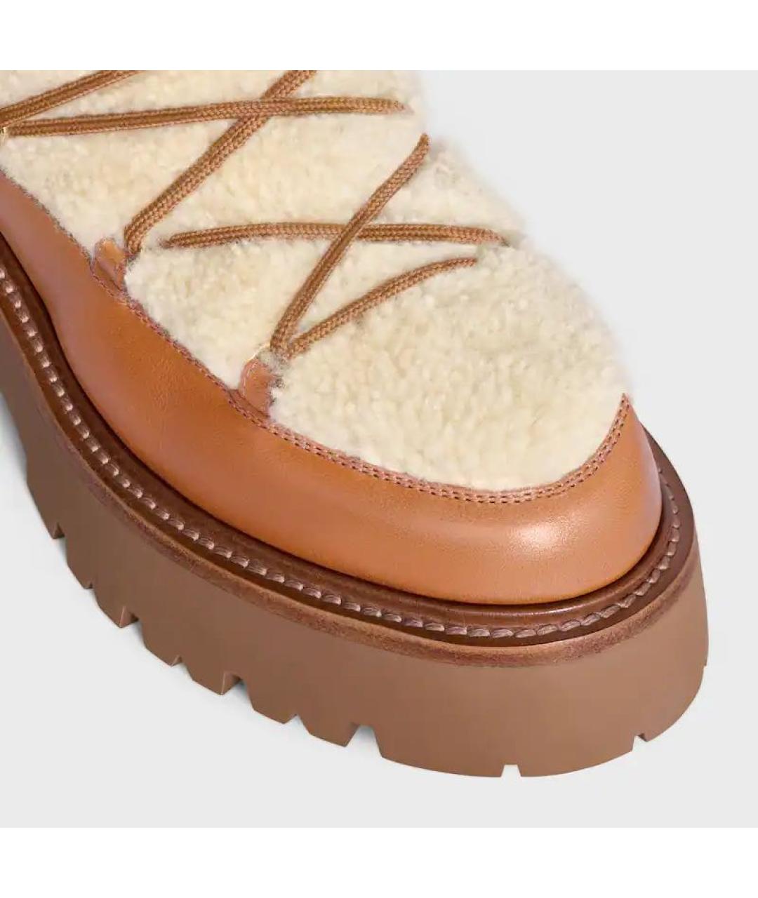 CELINE Коричневые ботинки, фото 3