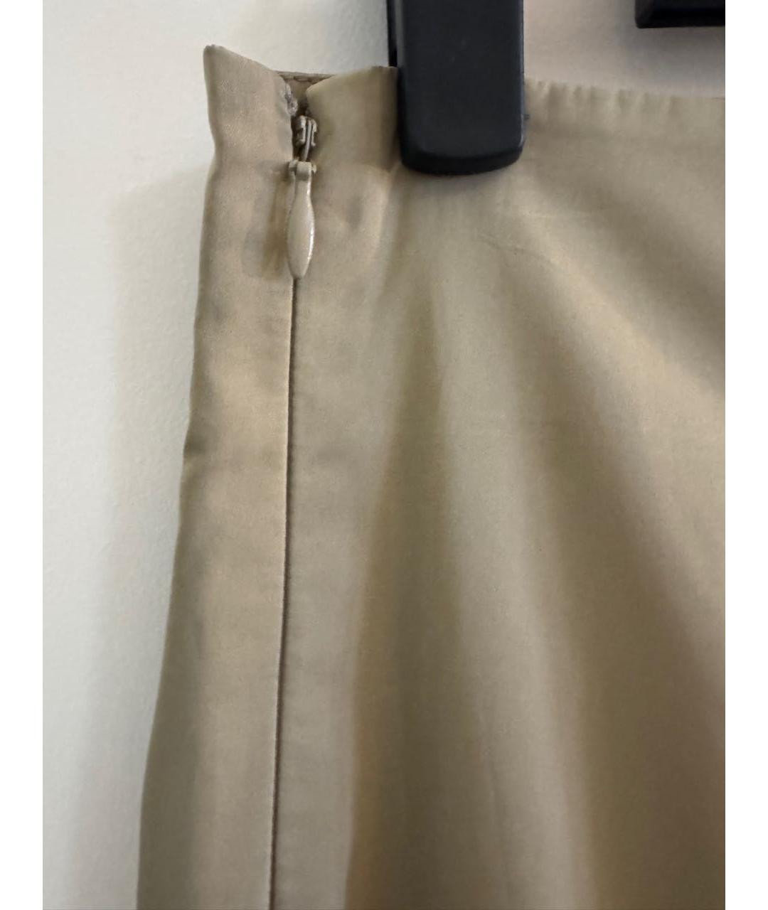 ERMANNO SCERVINO Бежевая полиэстеровая юбка миди, фото 3