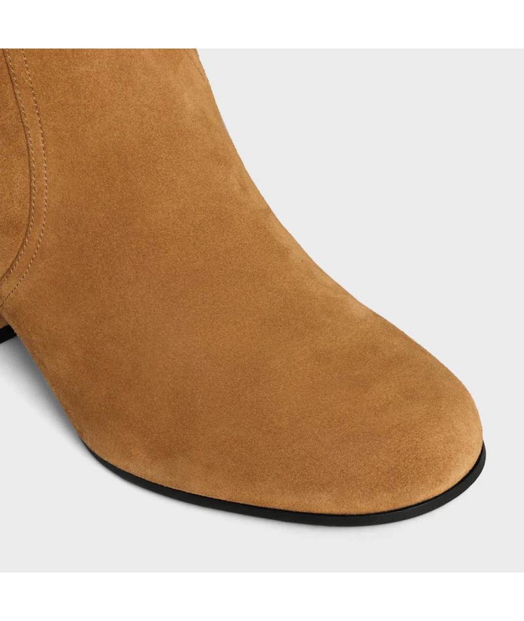 CELINE Горчичные сапоги, фото 3