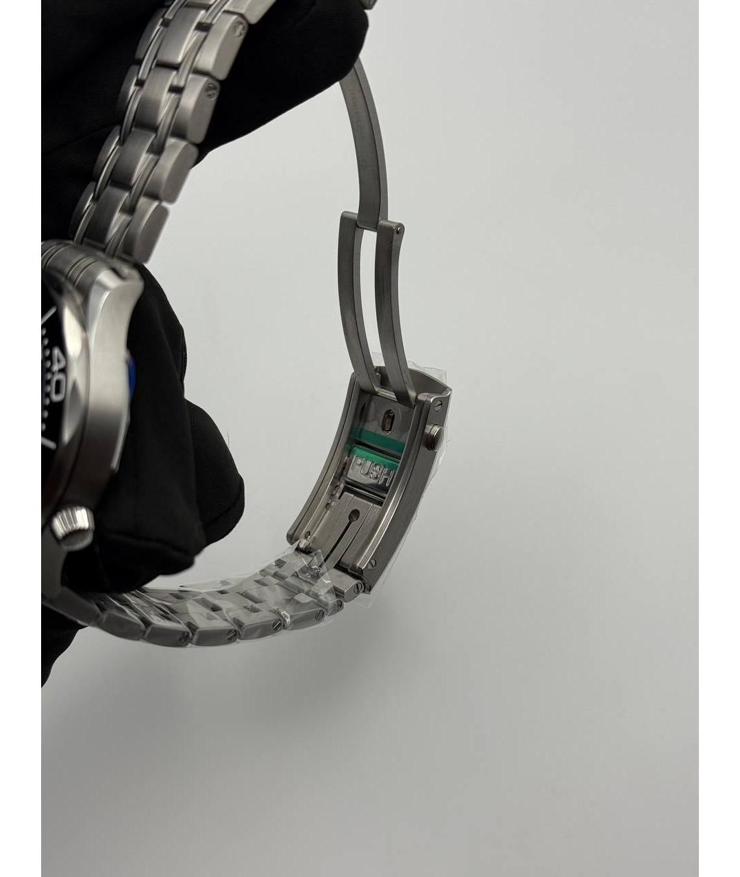 OMEGA Черные часы, фото 5