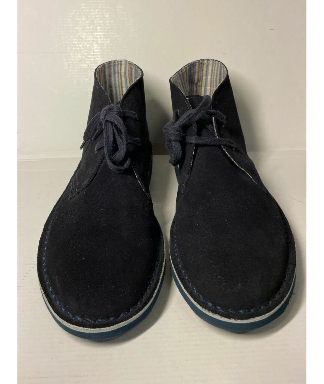 POLLINI Темно-синие замшевые высокие ботинки, фото 2