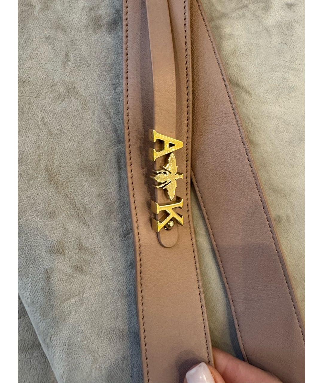 CHRISTIAN DIOR Розовая кожаная сумка с короткими ручками, фото 7