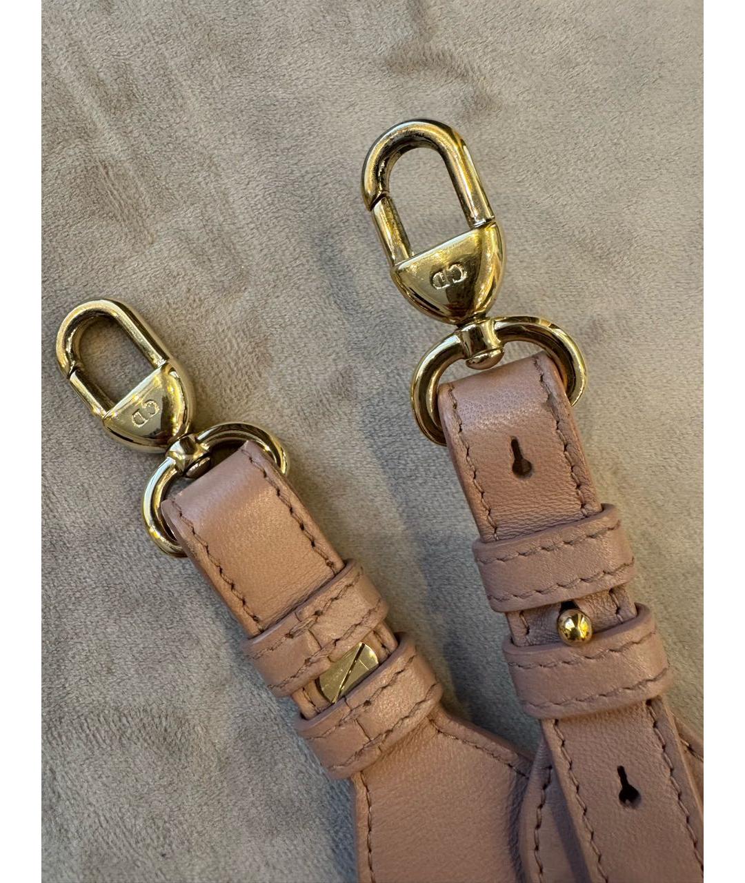 CHRISTIAN DIOR Розовая кожаная сумка с короткими ручками, фото 6