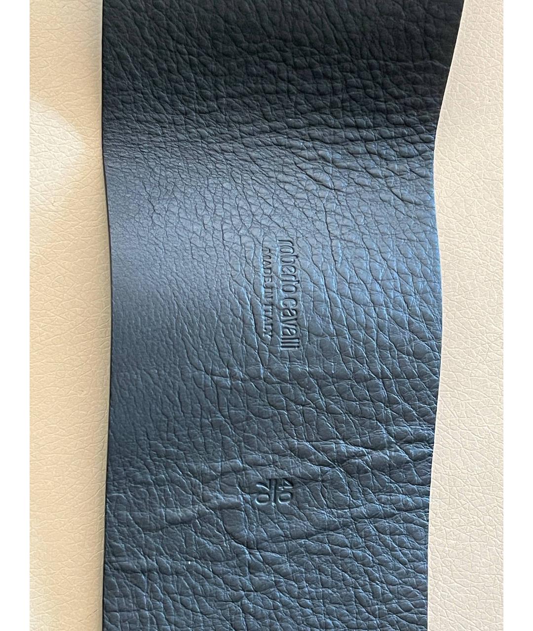 ROBERTO CAVALLI Черный замшевый ремень, фото 4