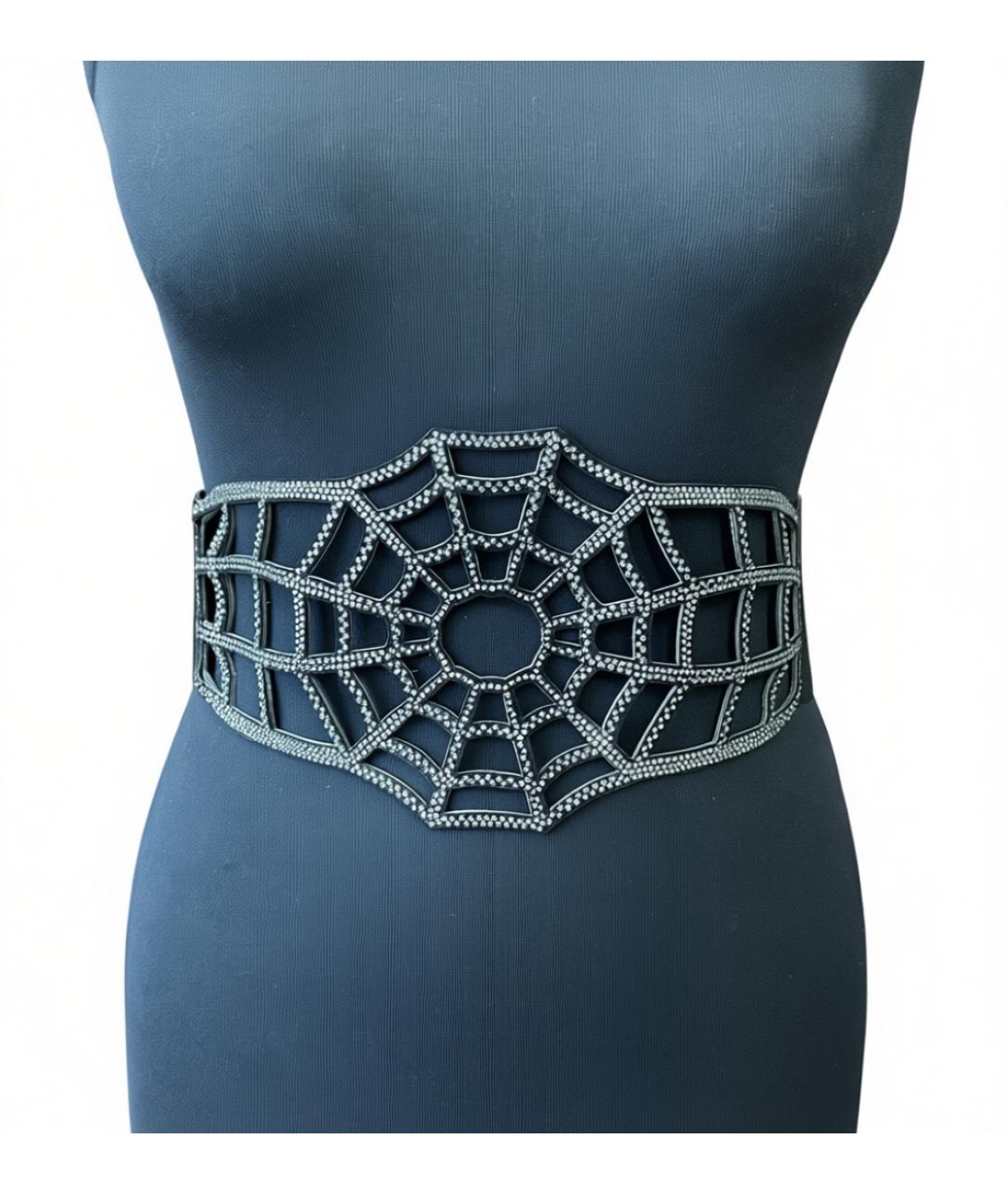 ROBERTO CAVALLI Черный замшевый ремень, фото 2