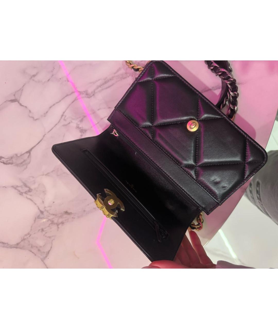 CHANEL Черная кожаная сумка через плечо, фото 4