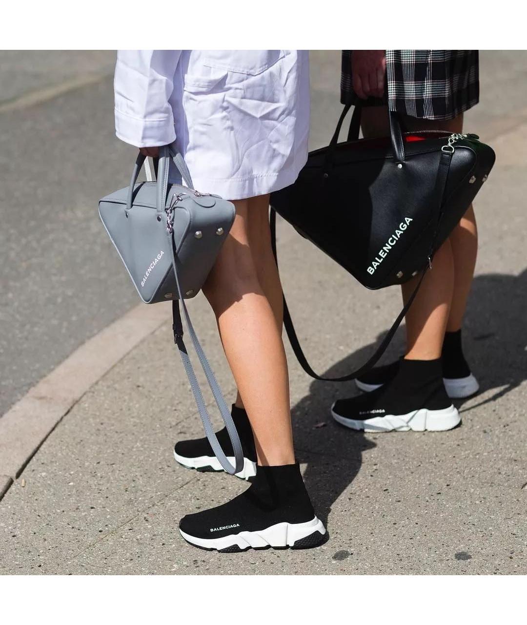 BALENCIAGA Черные текстильные кроссовки, фото 8