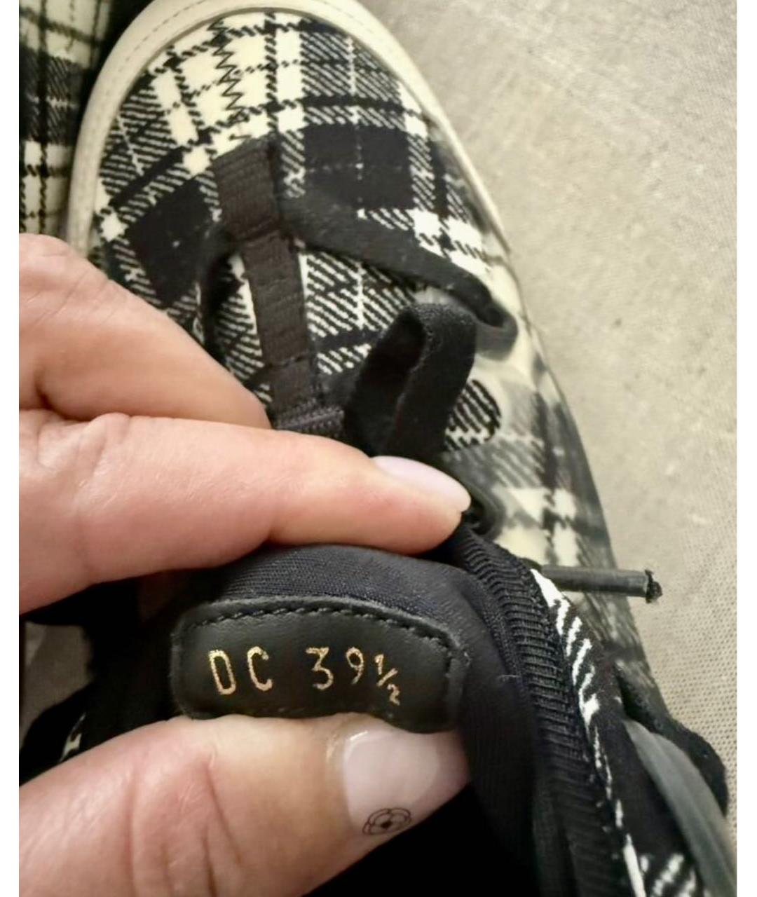 CHRISTIAN DIOR Черные текстильные кроссовки, фото 8