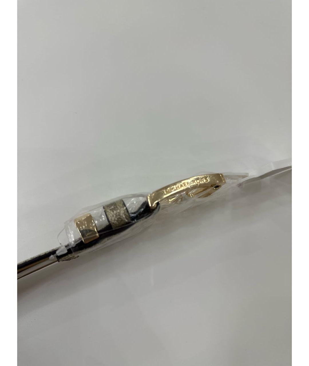 MICHAEL KORS Бежевый кожаный ремень, фото 5