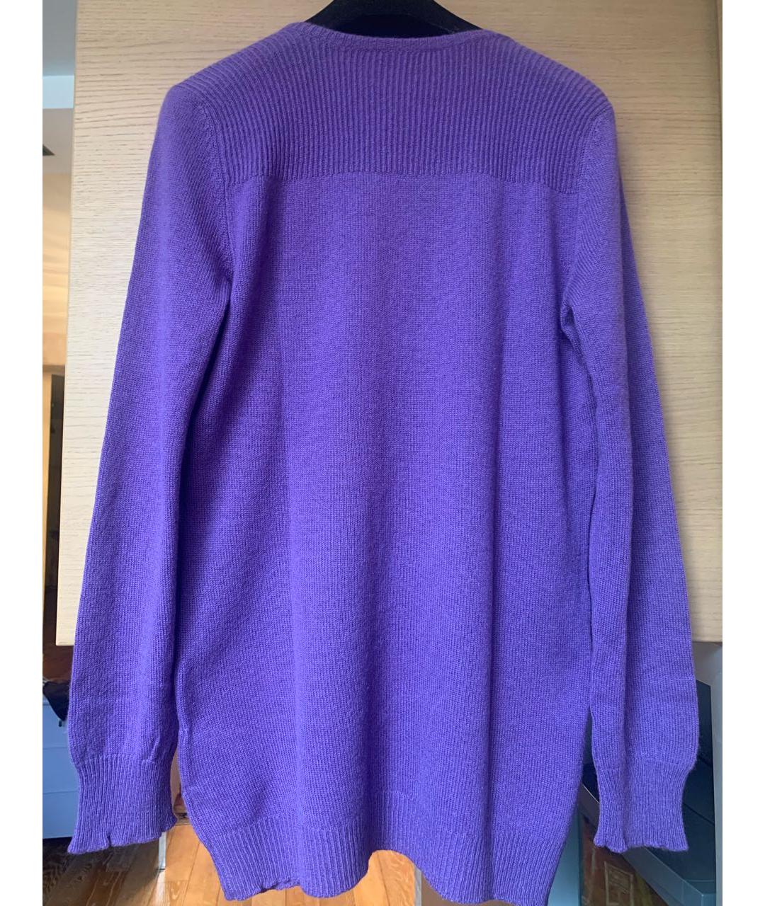 JIL SANDER Фиолетовый кашемировый джемпер / свитер, фото 2