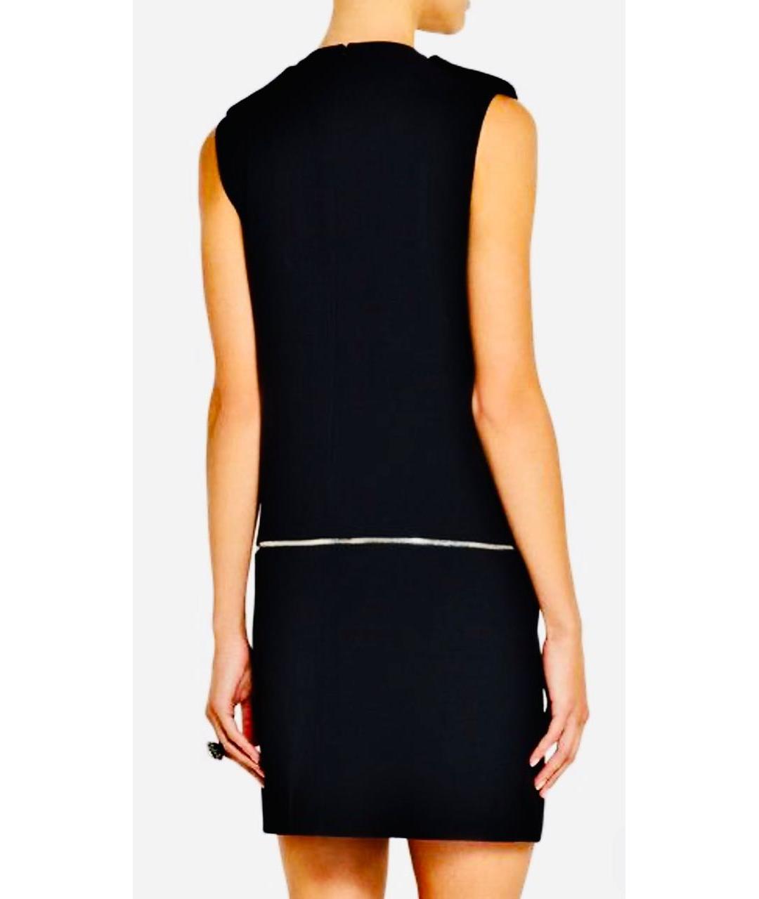 ALEXANDER MCQUEEN Черное вискозное коктейльное платье, фото 2