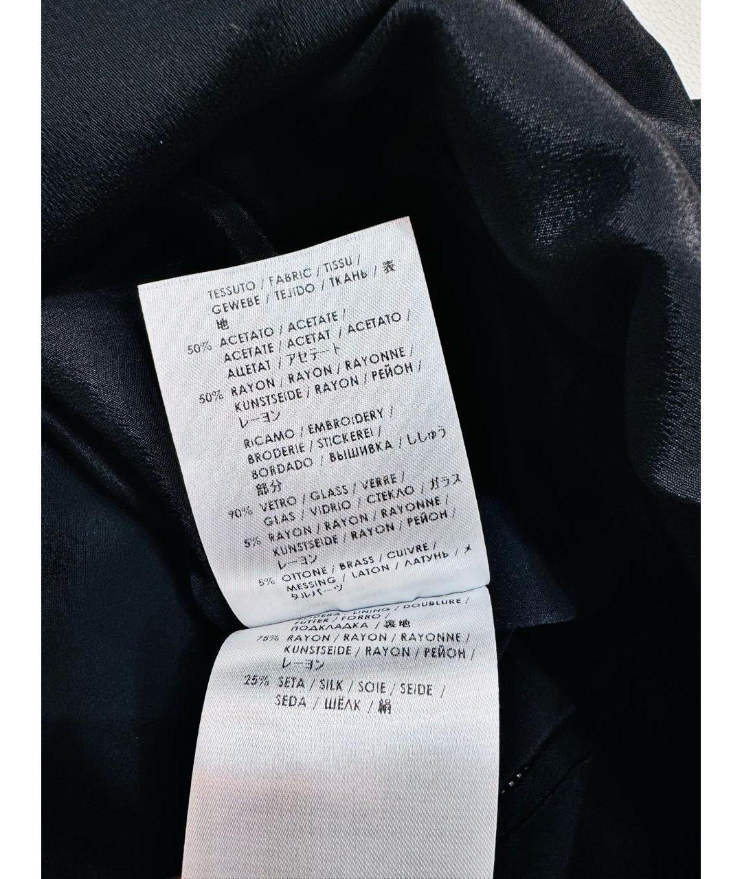 ALEXANDER MCQUEEN Черное вискозное коктейльное платье, фото 7
