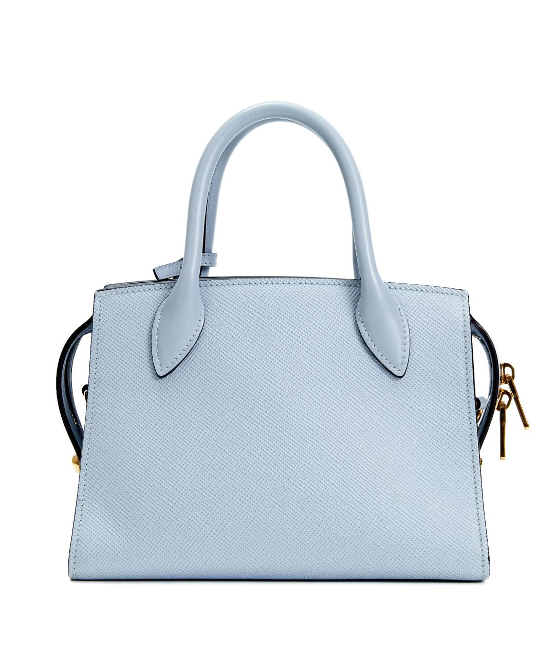 PRADA Голубая кожаная сумка на плечо, фото 3