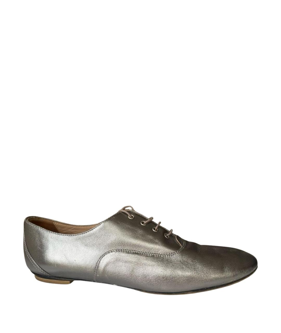 ESCADA Серебряные кожаные брогги и оксфорды, фото 1