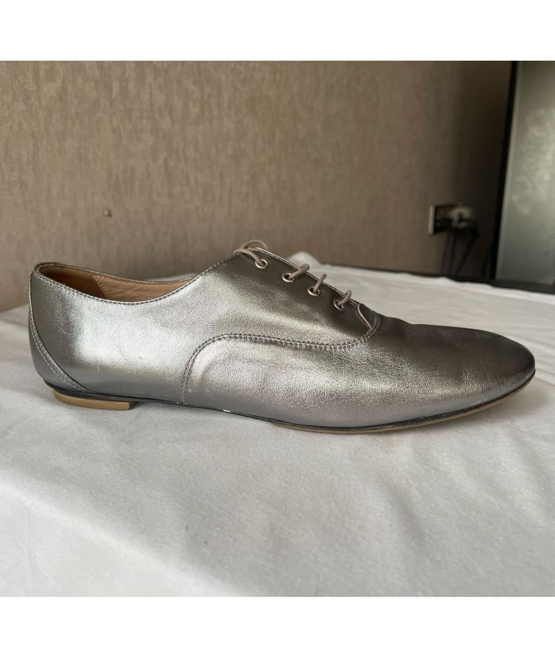 ESCADA Серебряные кожаные брогги и оксфорды, фото 6