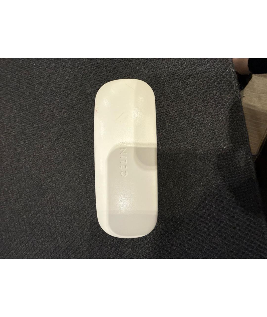 CELINE Бордовые пластиковые солнцезащитные очки, фото 4