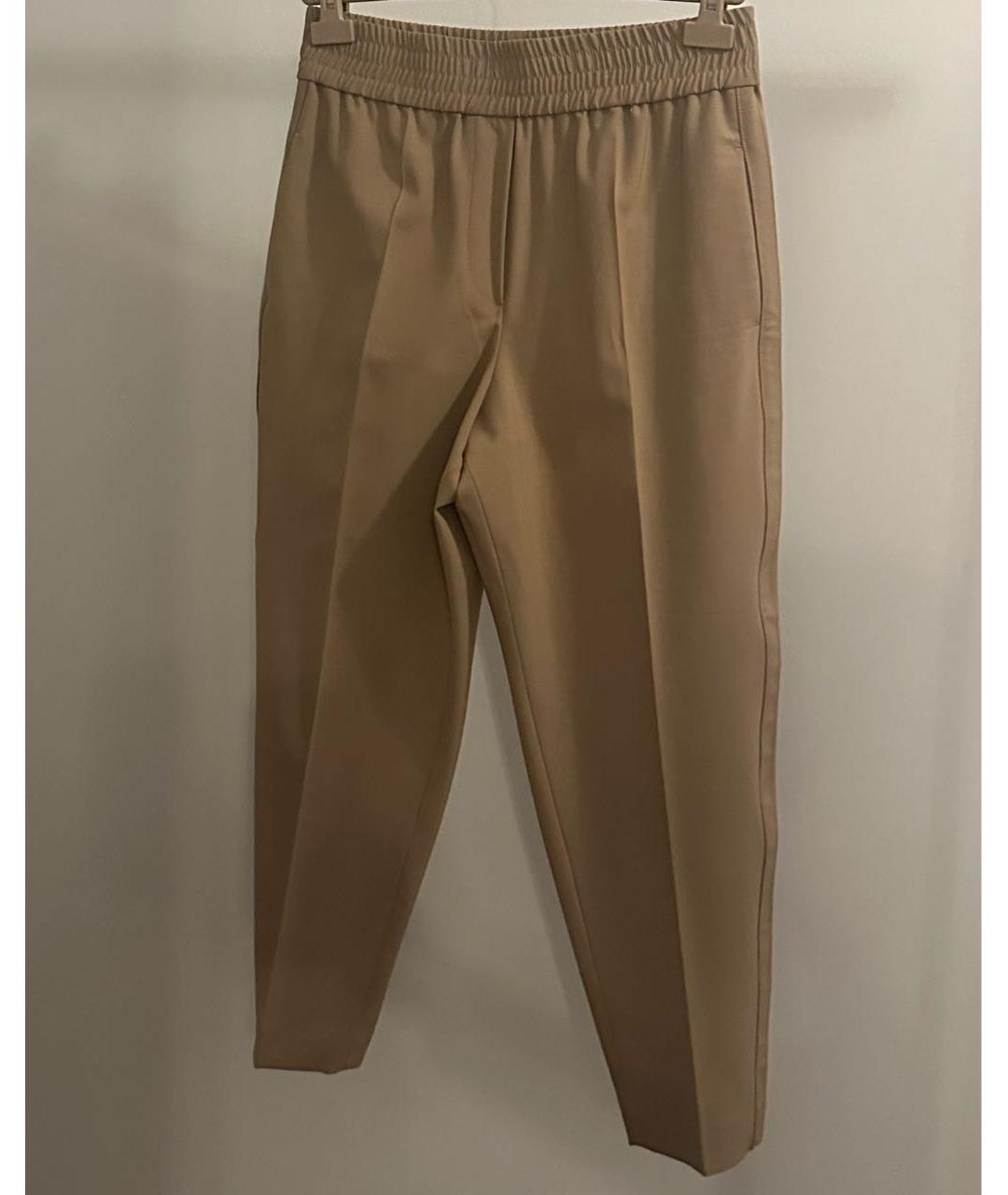 BRUNELLO CUCINELLI Бежевые брюки широкие, фото 8