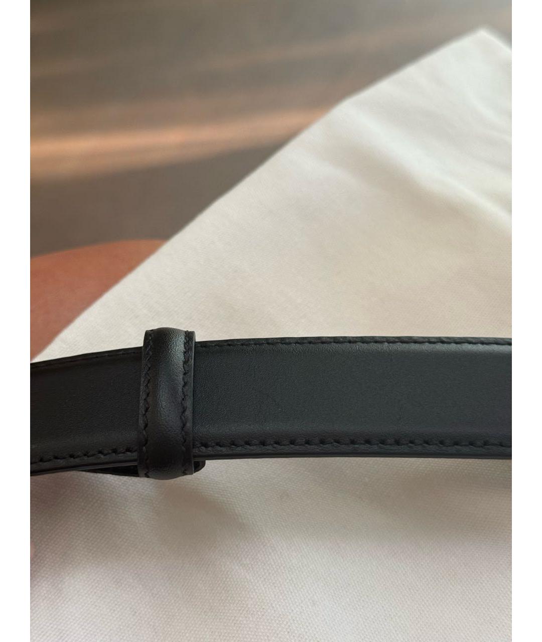 FENDI Черный кожаный ремень, фото 6