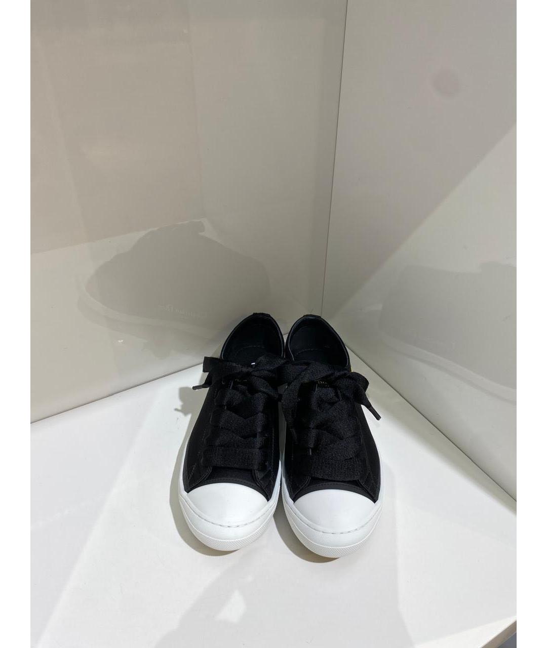CHRISTIAN DIOR Черные текстильные кеды, фото 3