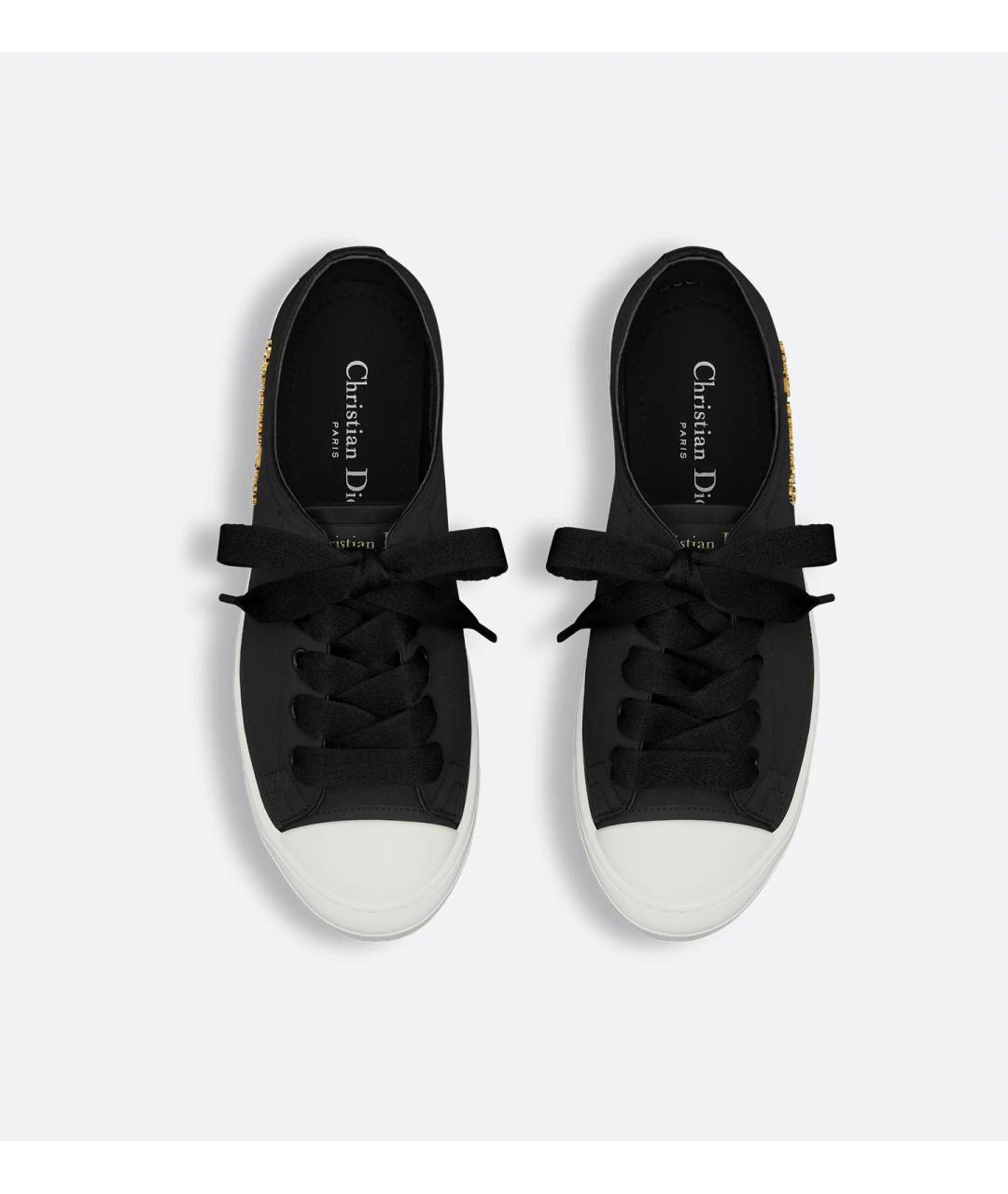 CHRISTIAN DIOR Черные текстильные кеды, фото 5