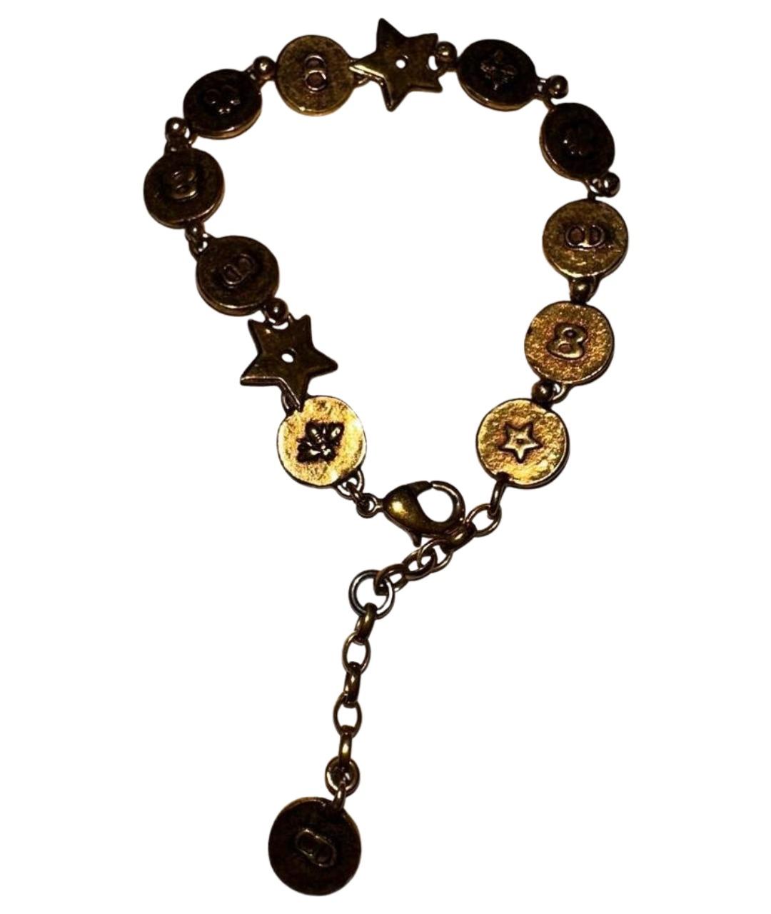 CHRISTIAN DIOR Золотой позолоченный браслет, фото 1