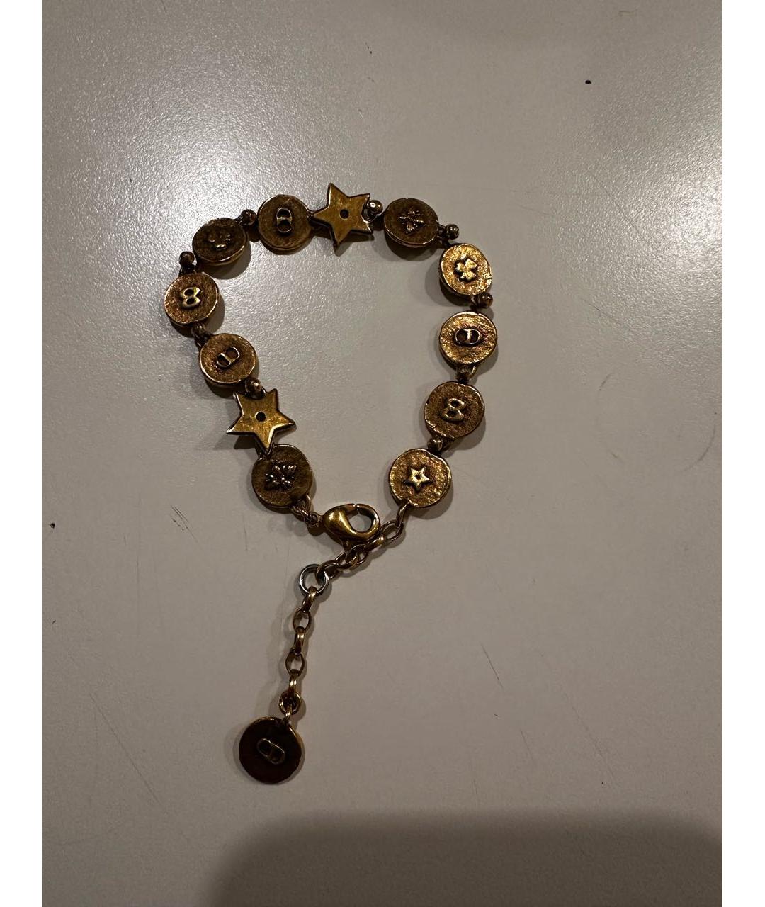 CHRISTIAN DIOR Золотой позолоченный браслет, фото 2