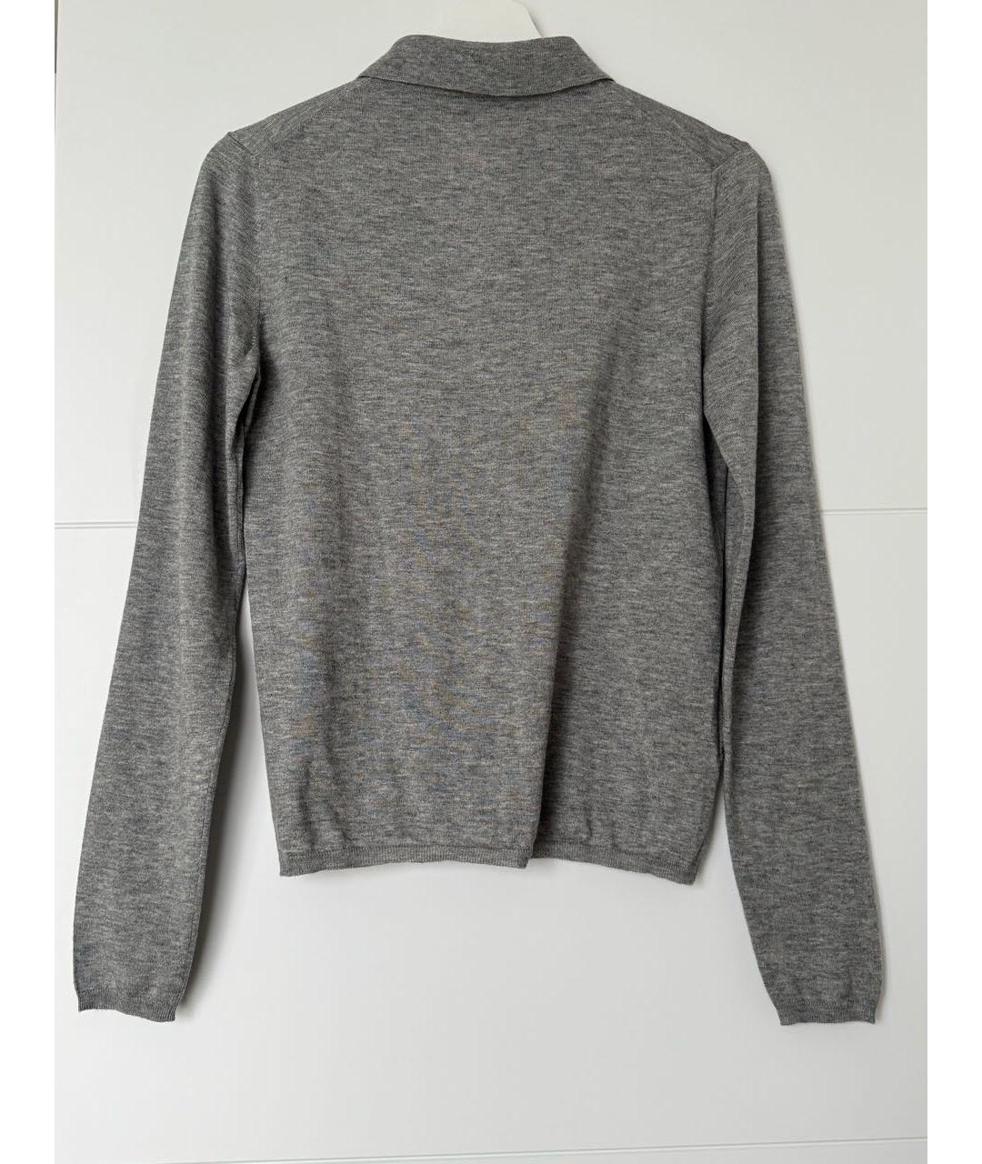 PRADA Серый кашемировый джемпер / свитер, фото 2